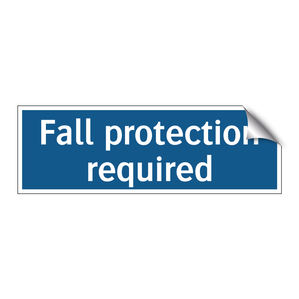 Fall protection required