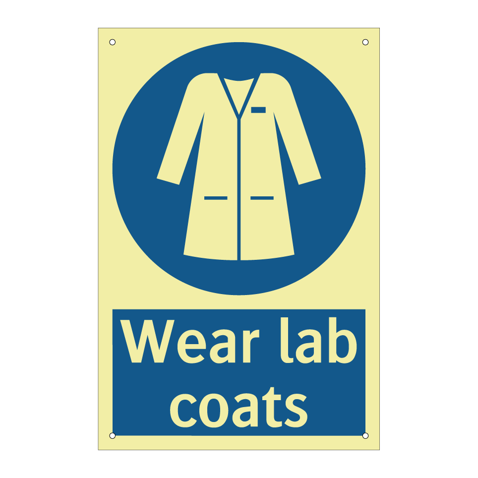 Wear lab coats