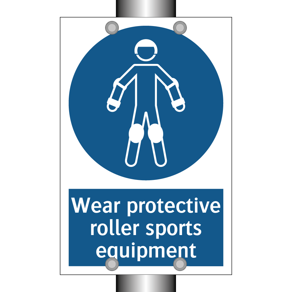 Wear protective roller sports equipment
