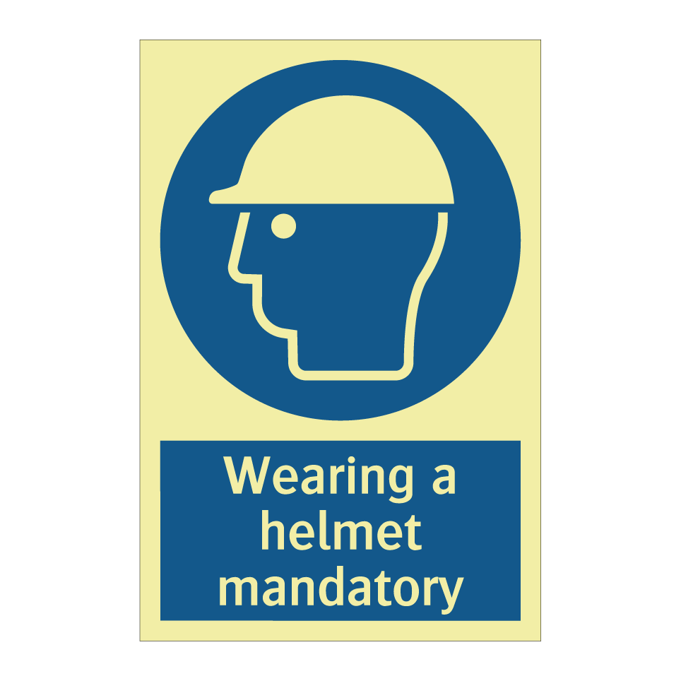 Wearing a helmet mandatory