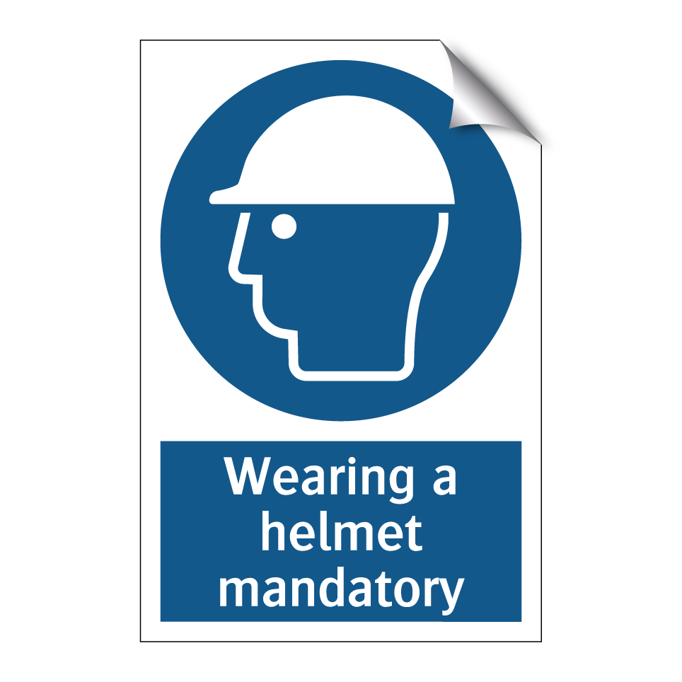 Wearing a helmet mandatory