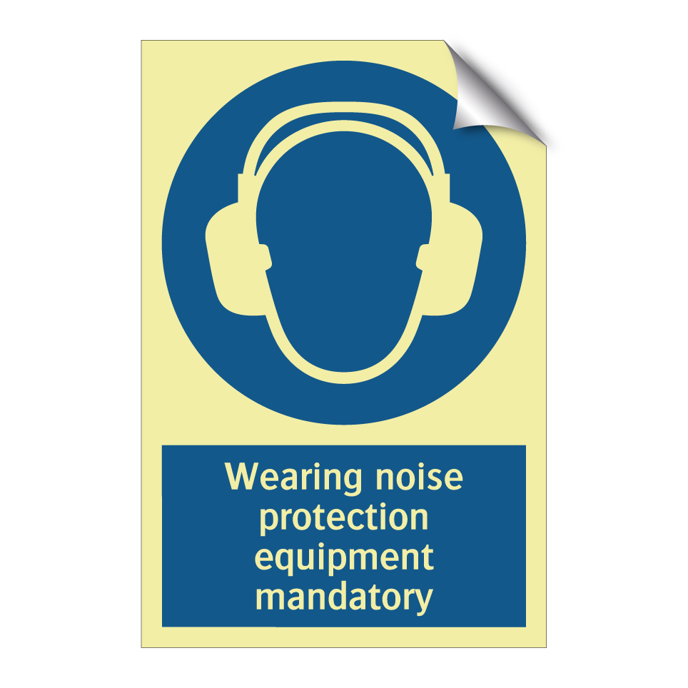 Wearing noise protection equipment mandatory
