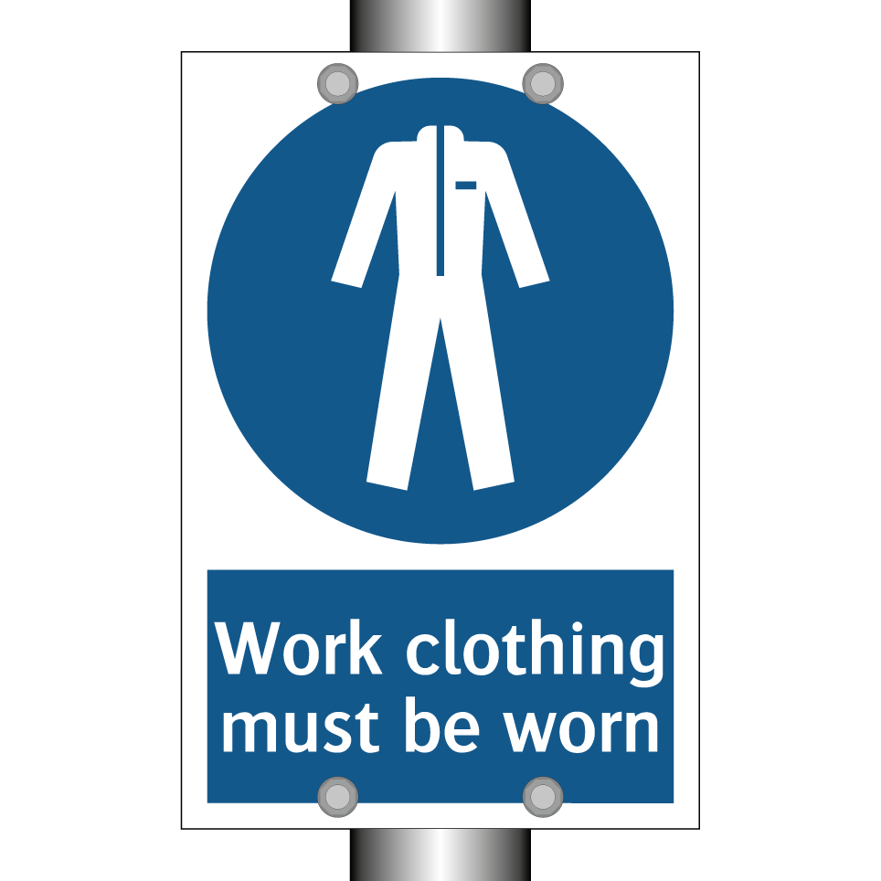 Work clothing must be worn