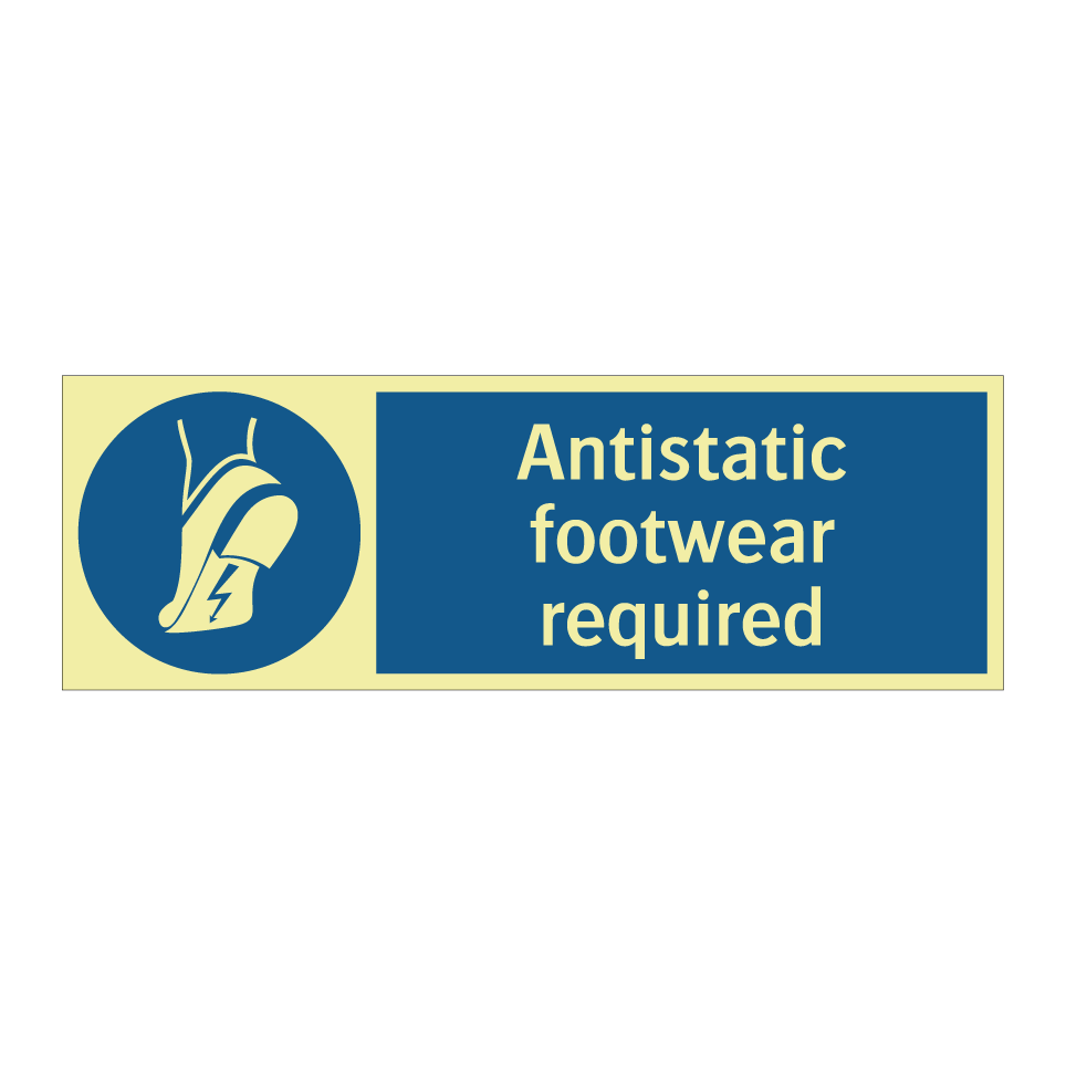 Antistatic footwear required