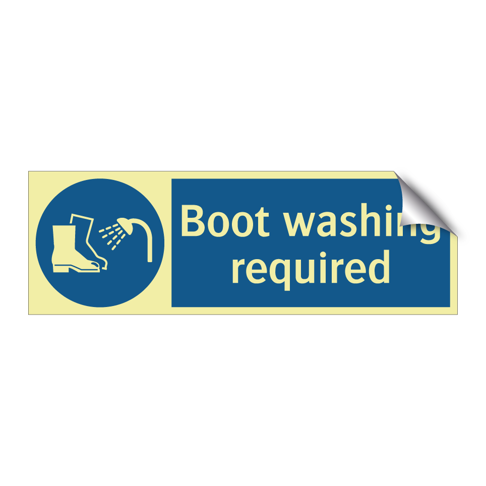 Boot washing required