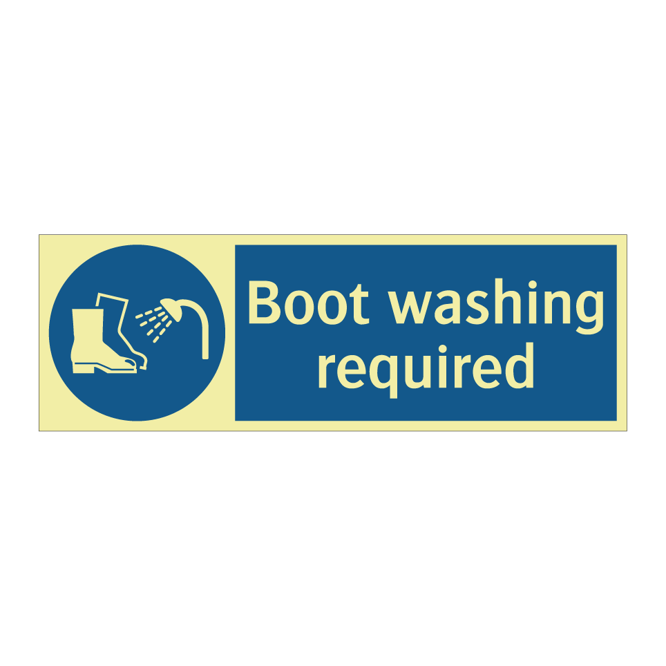 Boot washing required