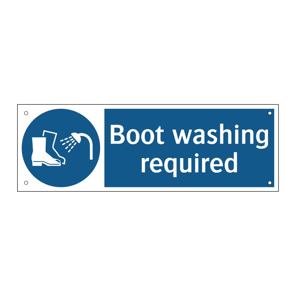 Boot washing required