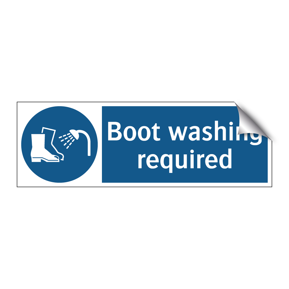 Boot washing required