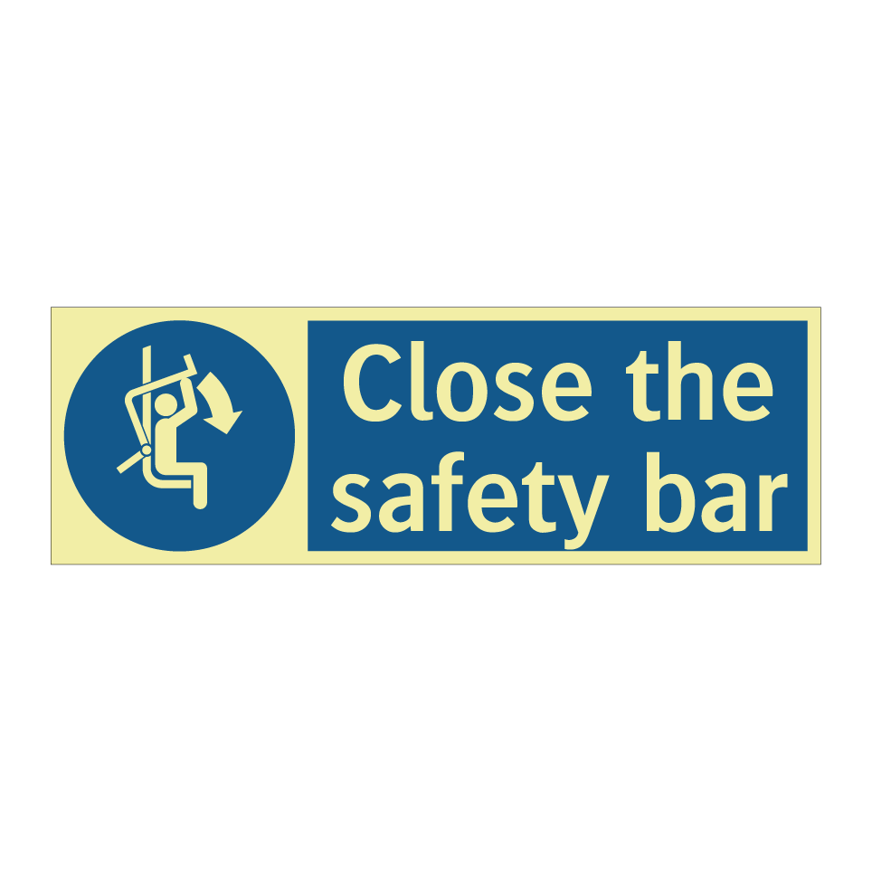 Close the safety bar