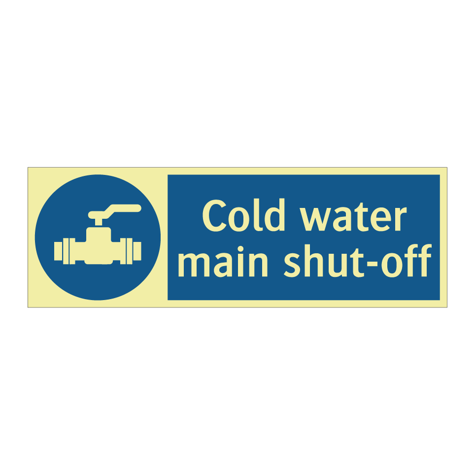 Cold water main shut-off