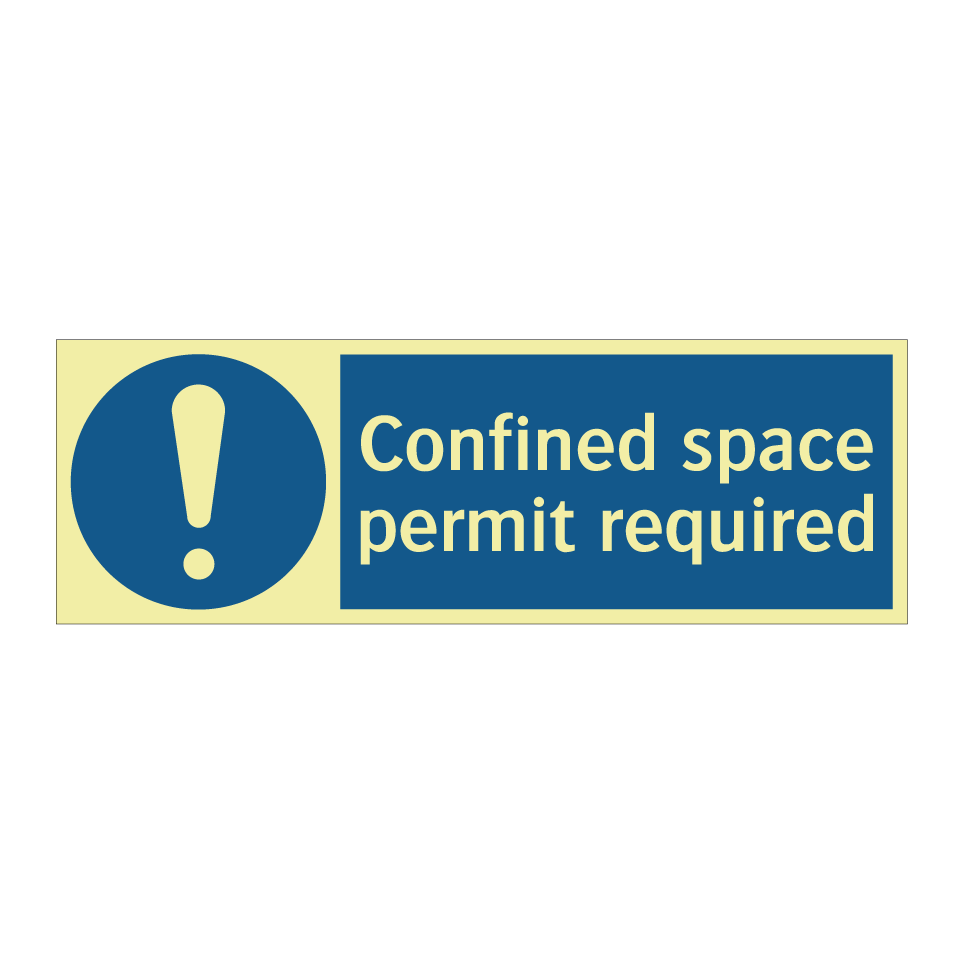 Confined space permit required