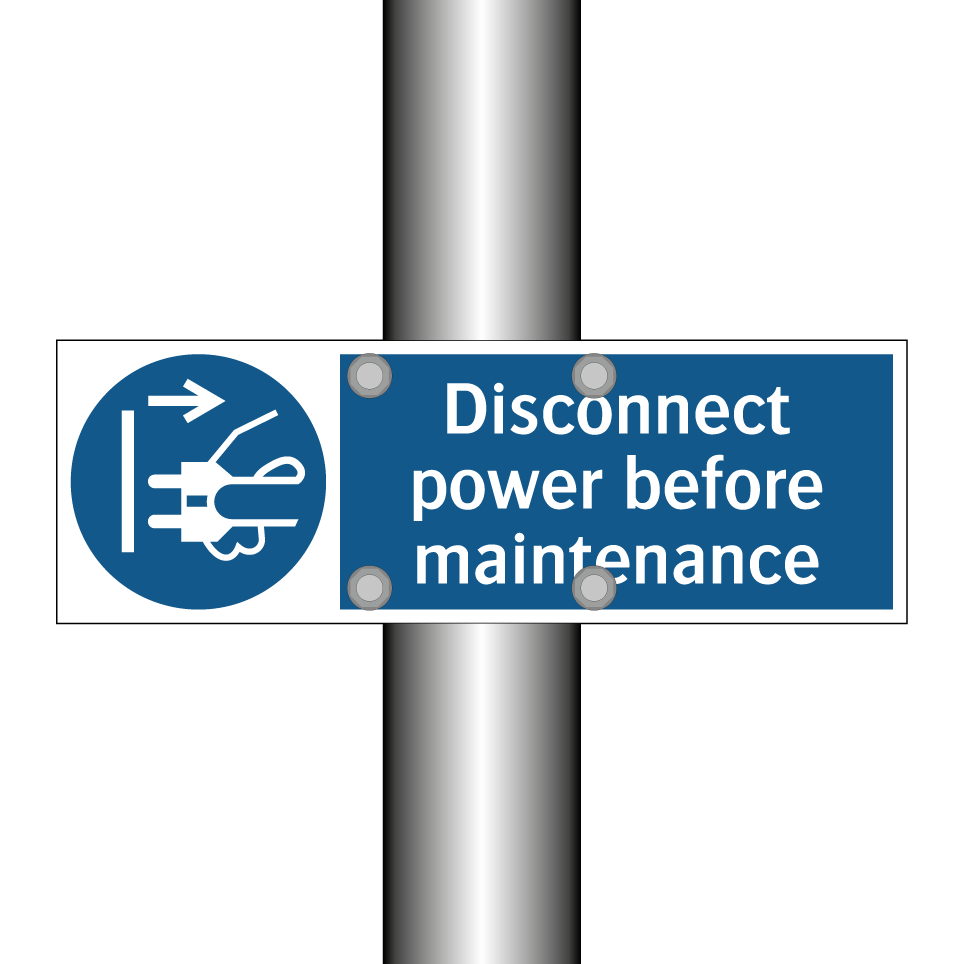 Disconnect power before maintenance