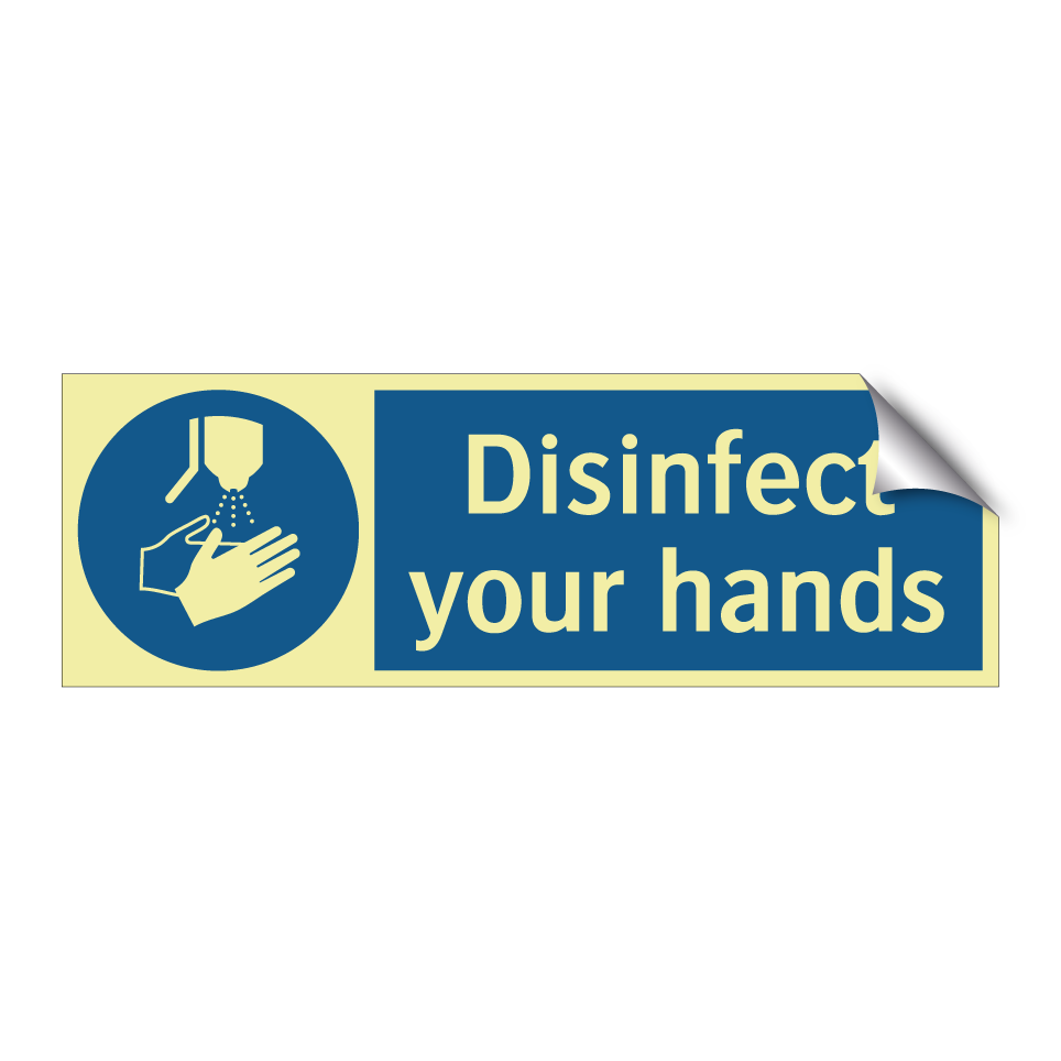 Disinfect your hands