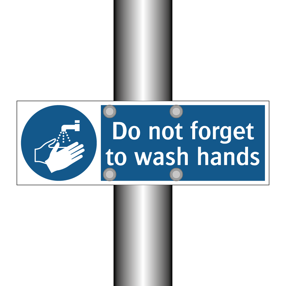 Do not forget to wash hands