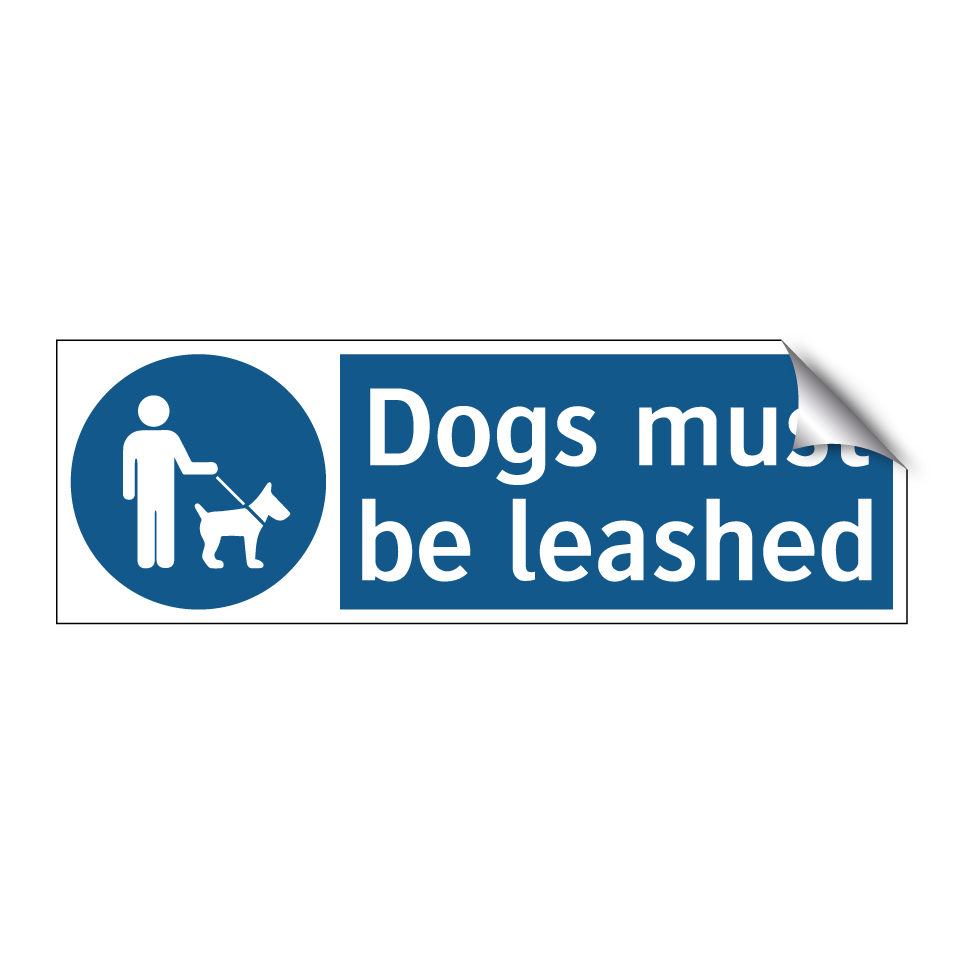 Dogs must be leashed