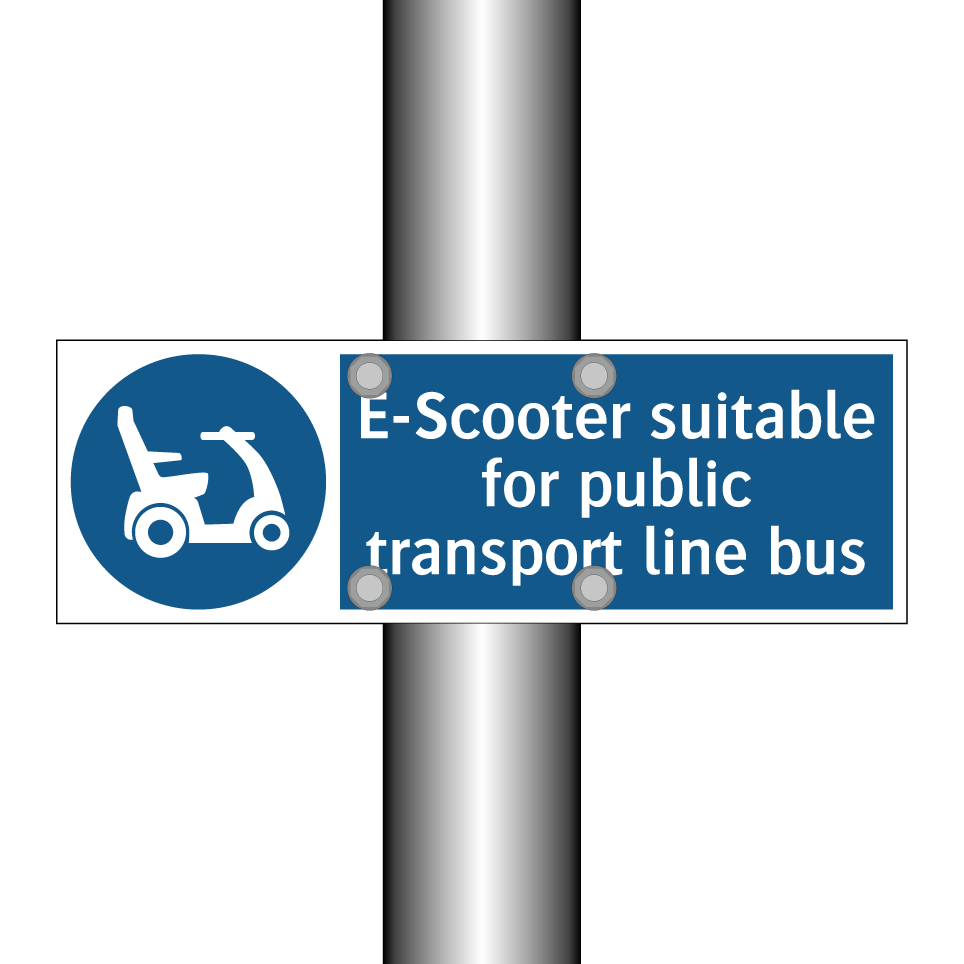 E-Scooter suitable for public transport line bus
