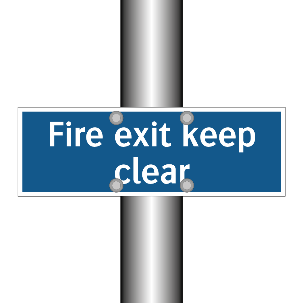 Fire exit keep clear