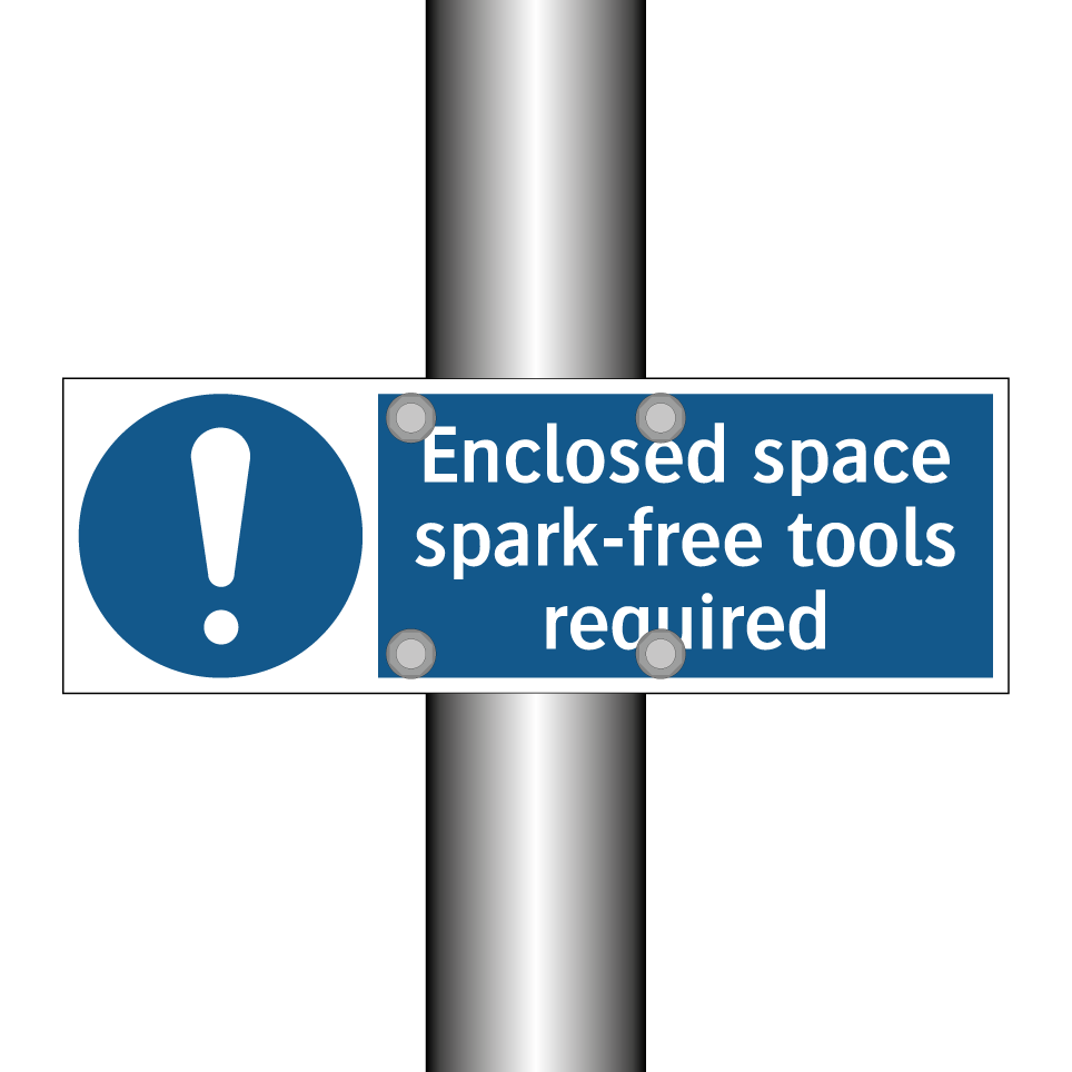 Enclosed space spark-free tools required