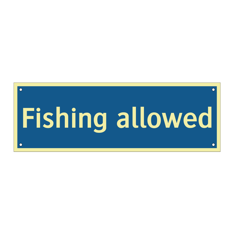 Fishing allowed