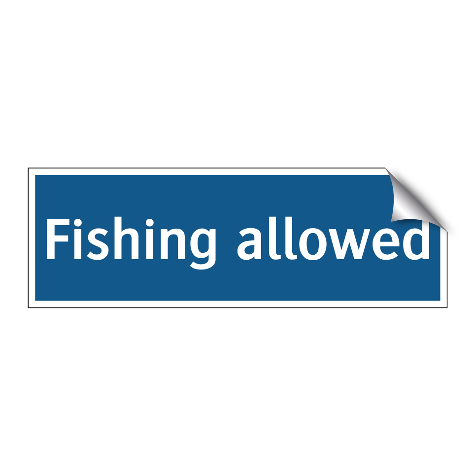 Fishing allowed
