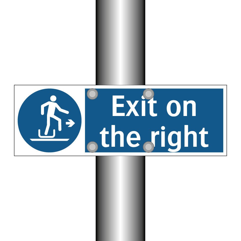 Exit on the right