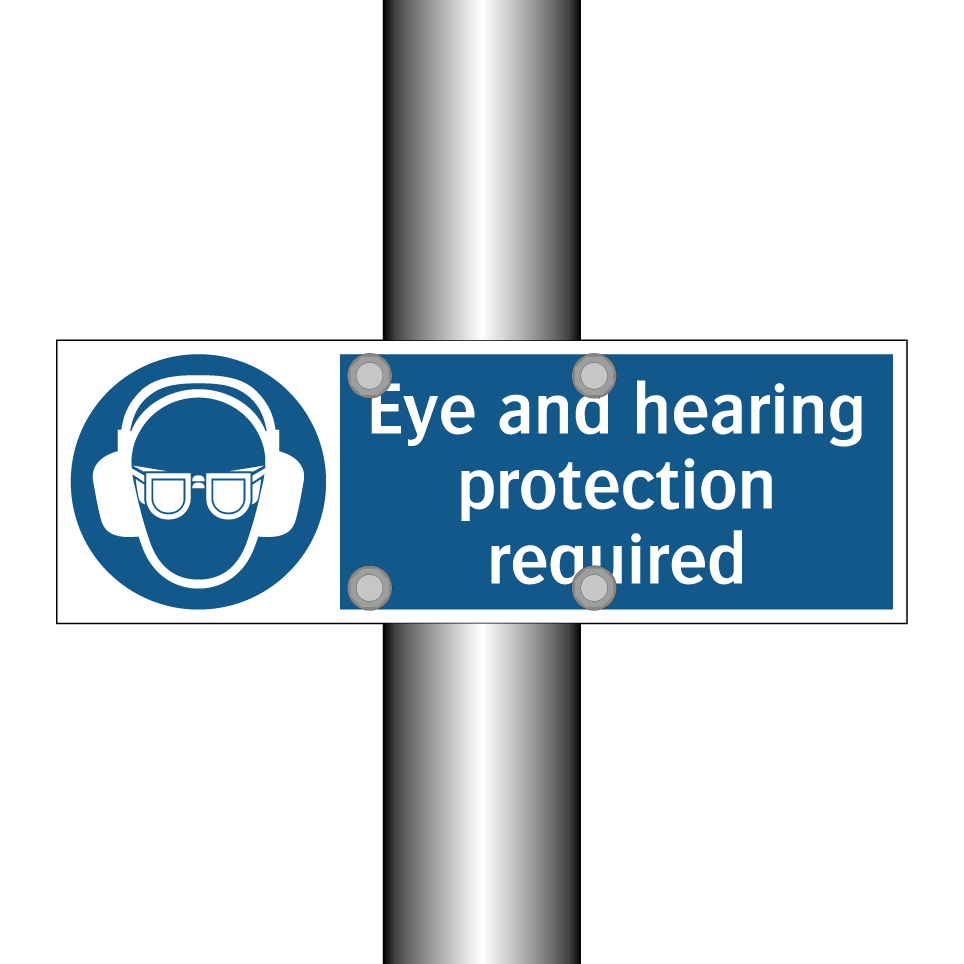 Eye and hearing protection required