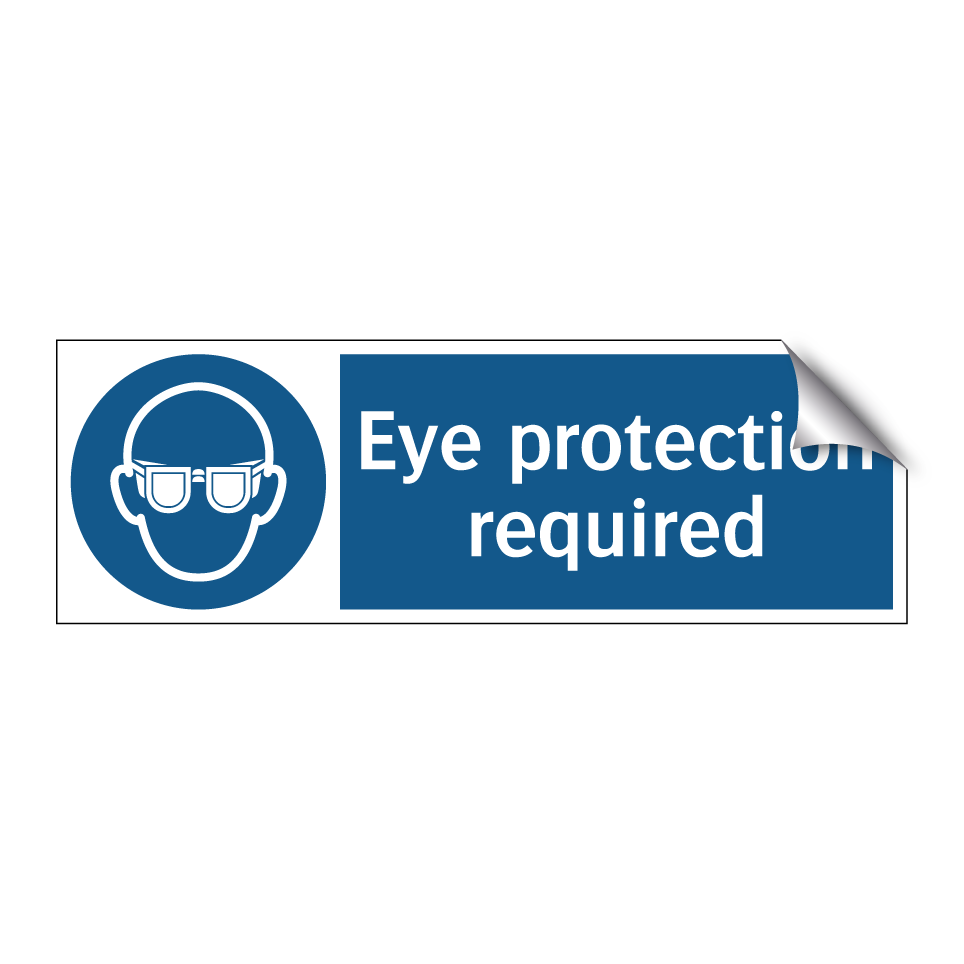 Eye protection required