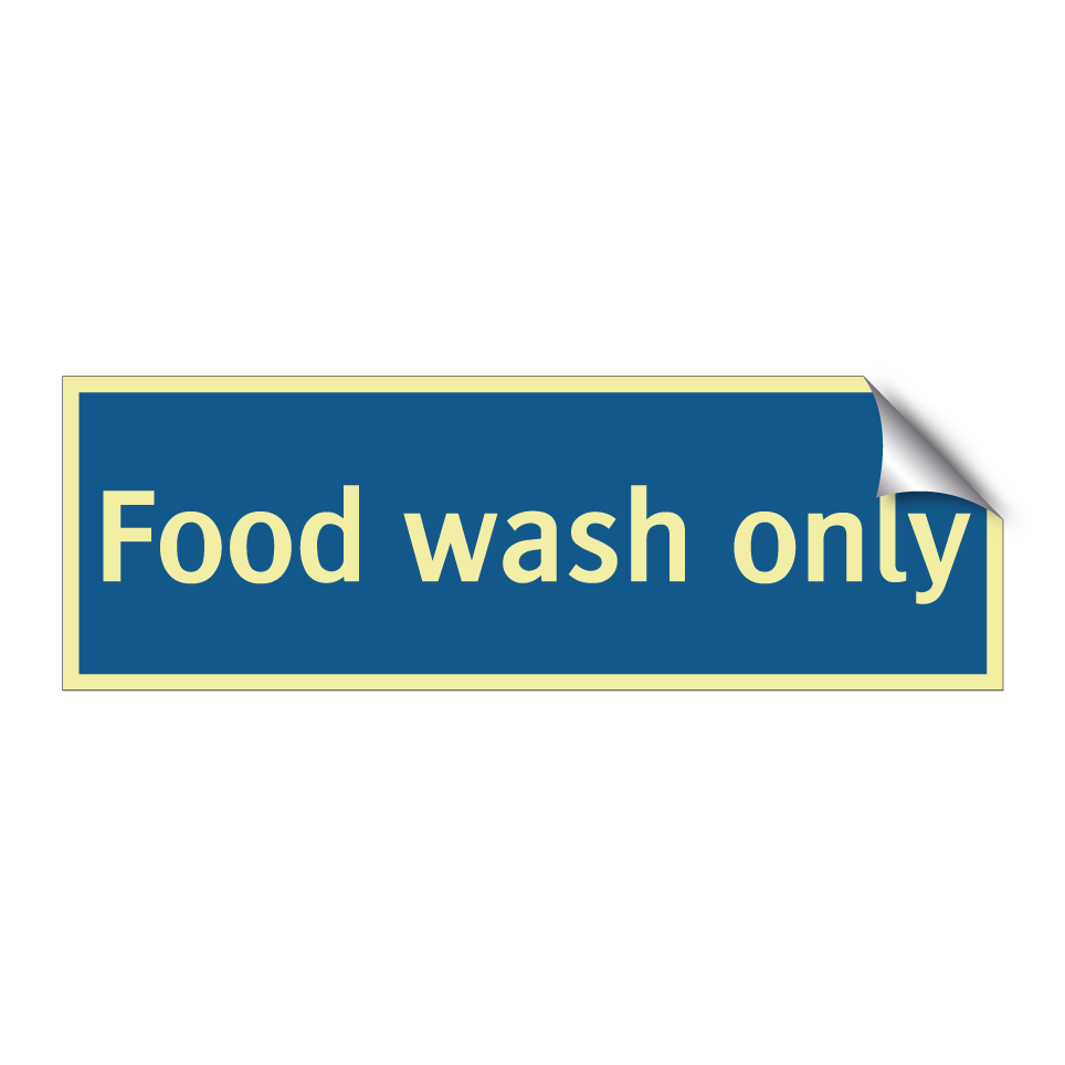 Food wash only