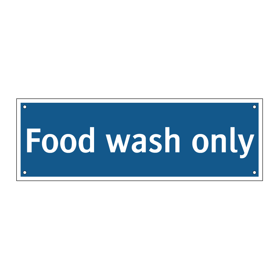 Food wash only