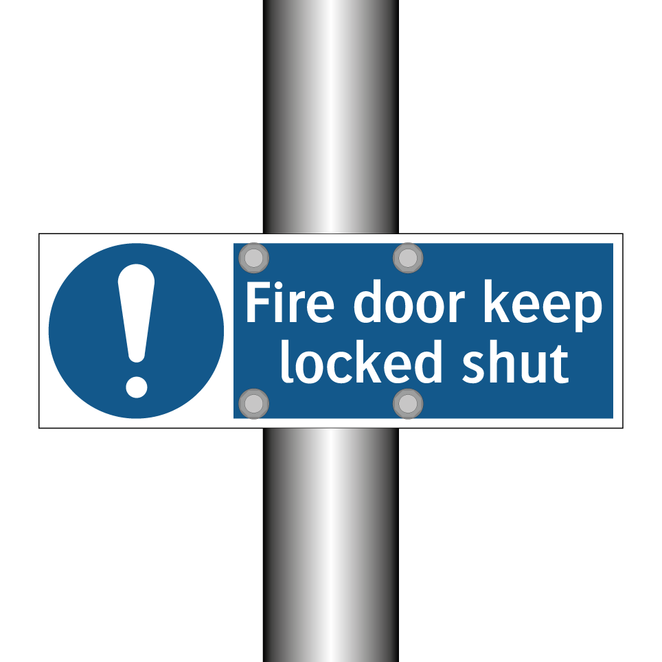 Fire door keep locked shut