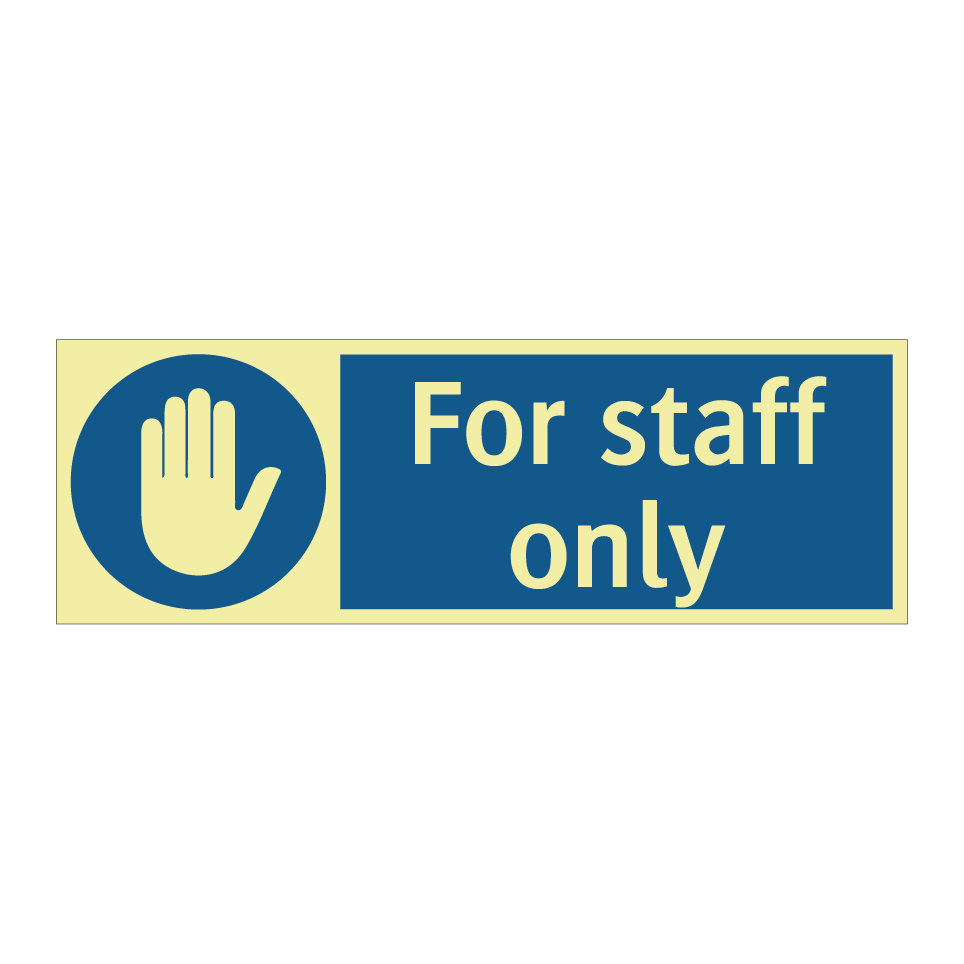 For staff only