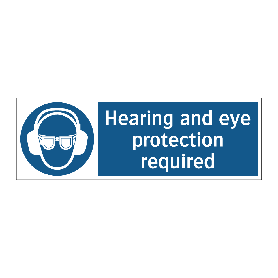 Hearing and eye protection required