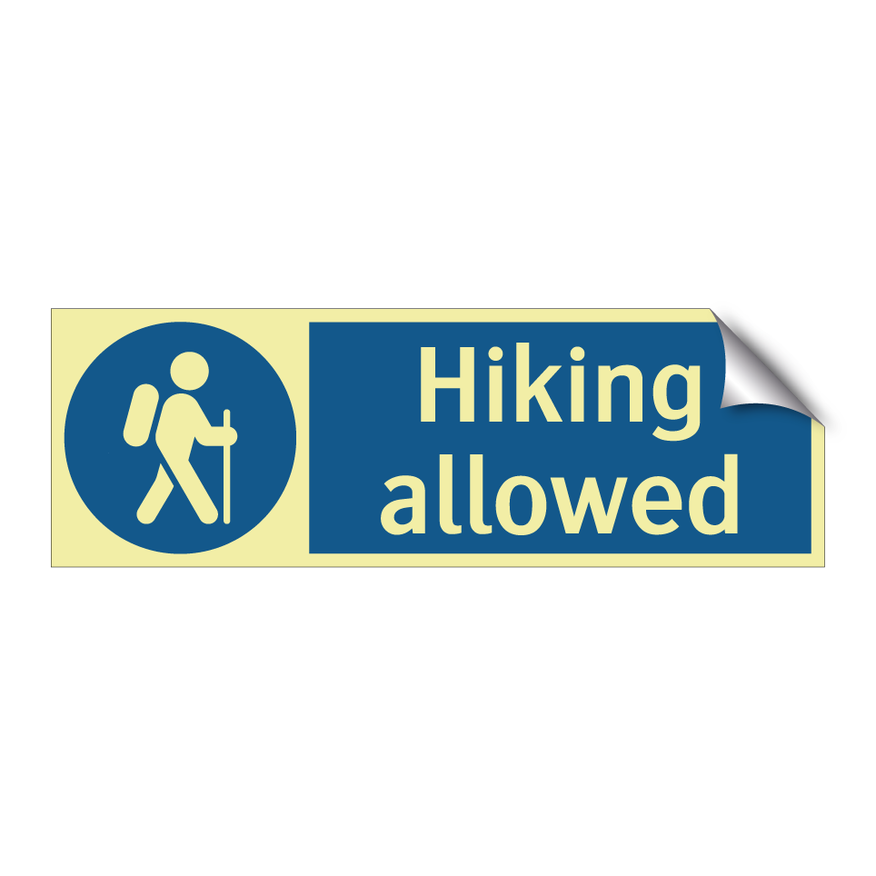 Hiking allowed