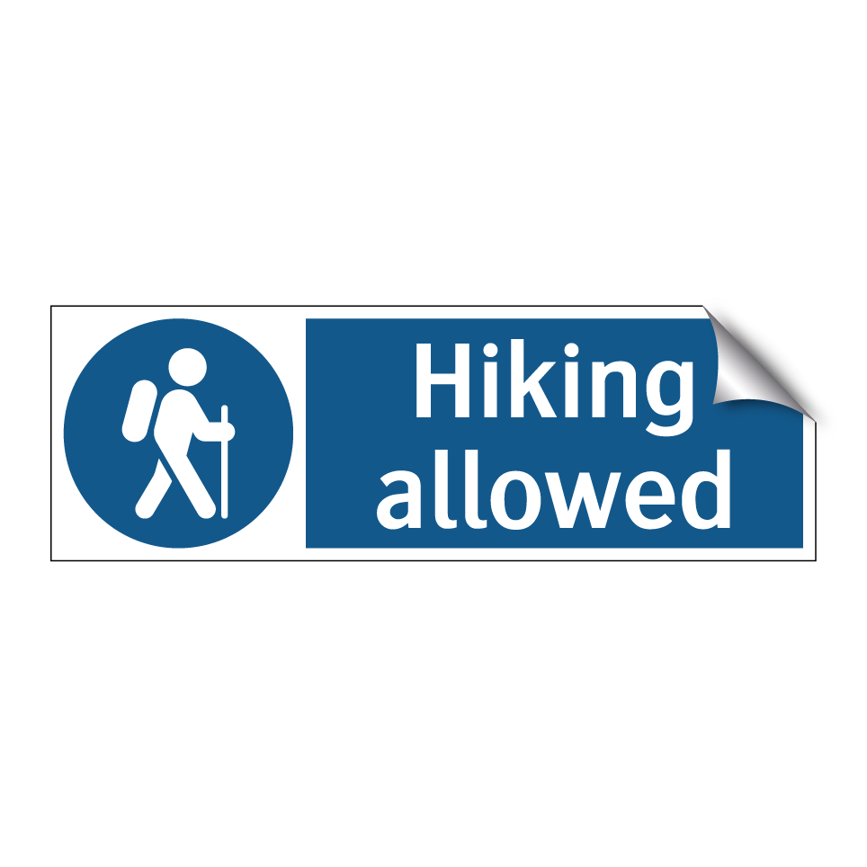 Hiking allowed