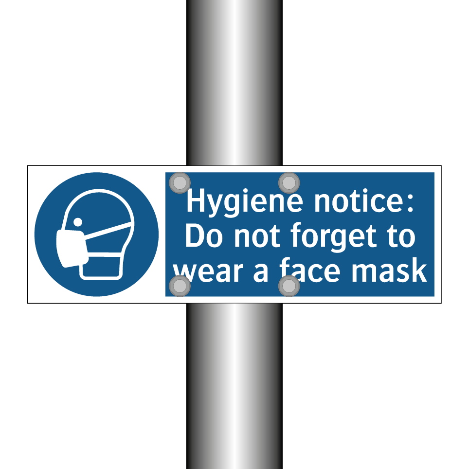 Hygiene notice: Do not forget to wear a face mask