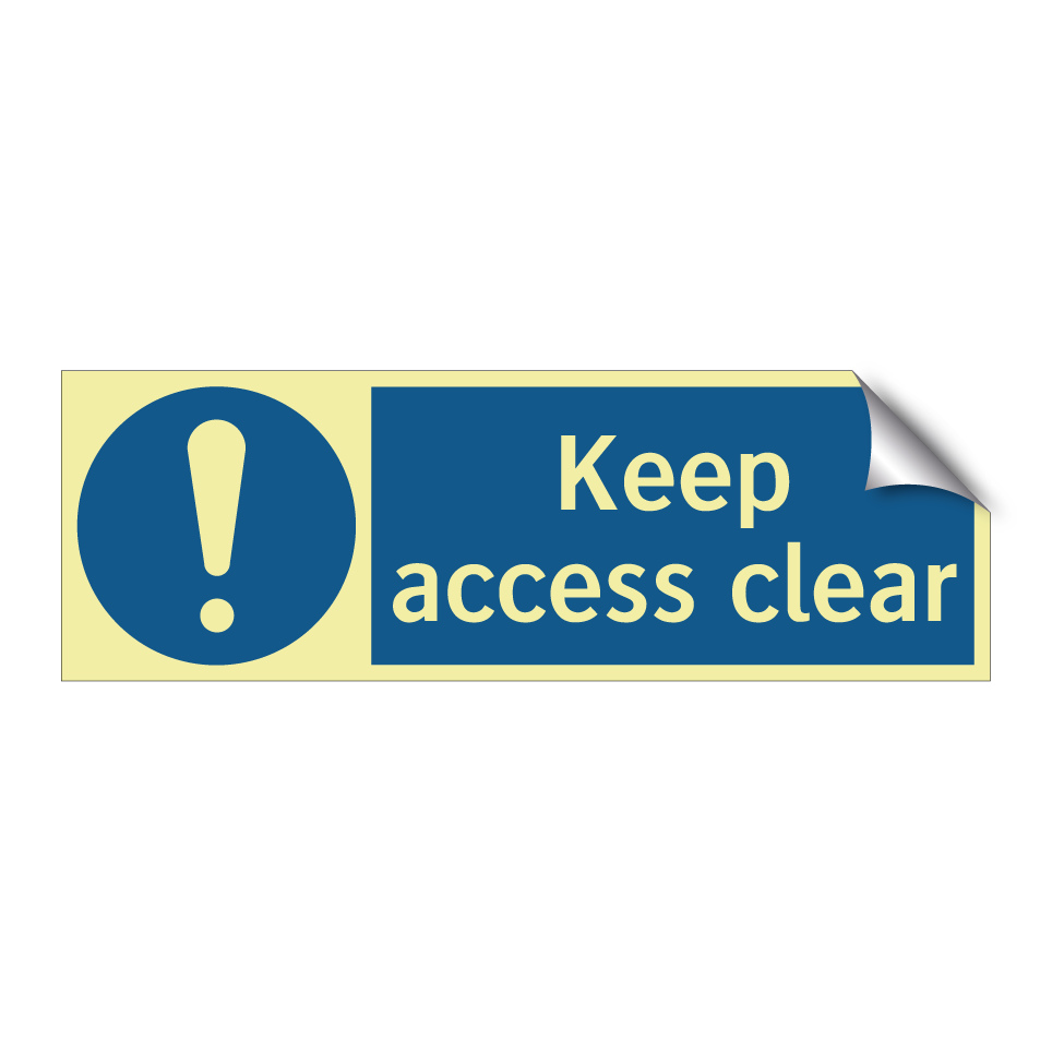 Keep access clear