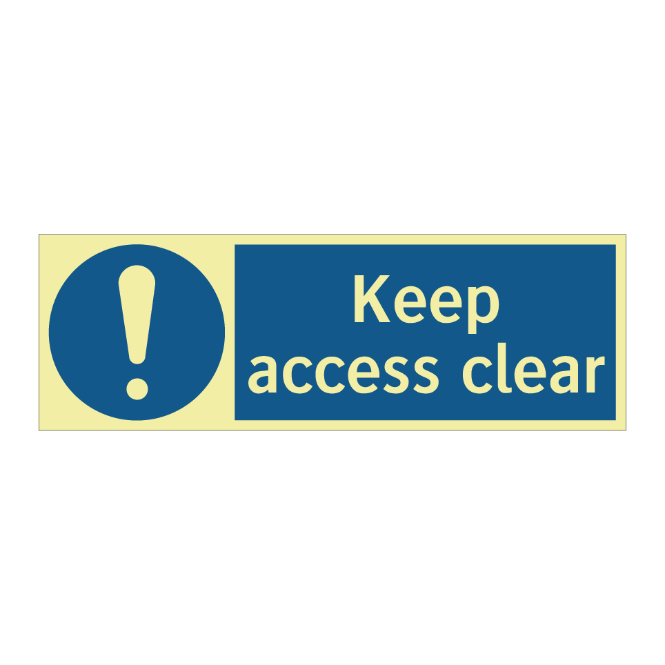 Keep access clear