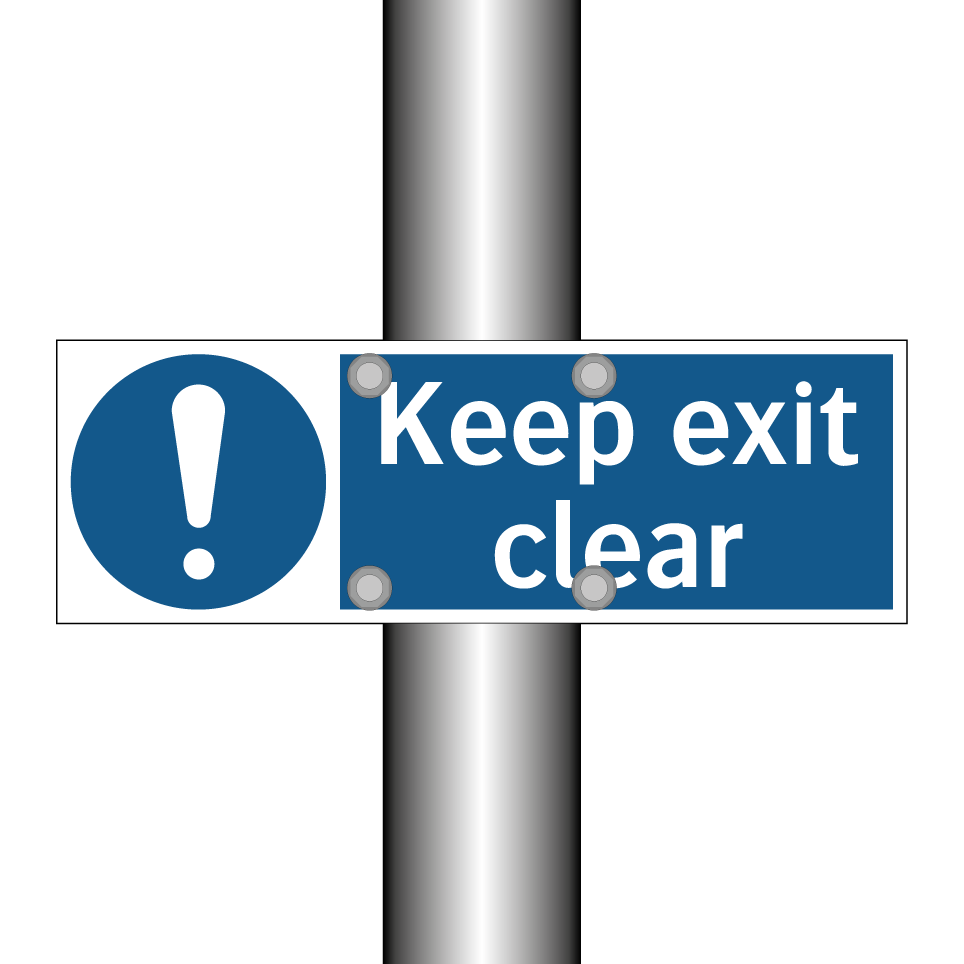 Keep exit clear
