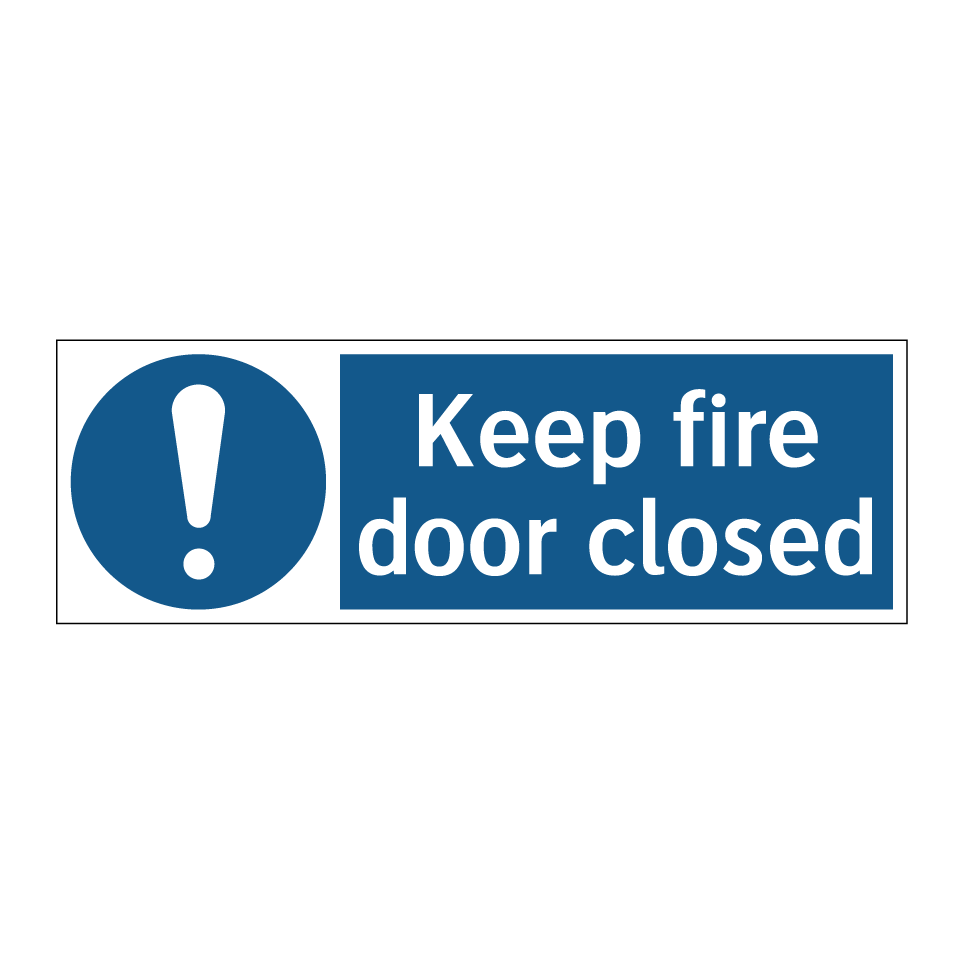 Keep fire door closed