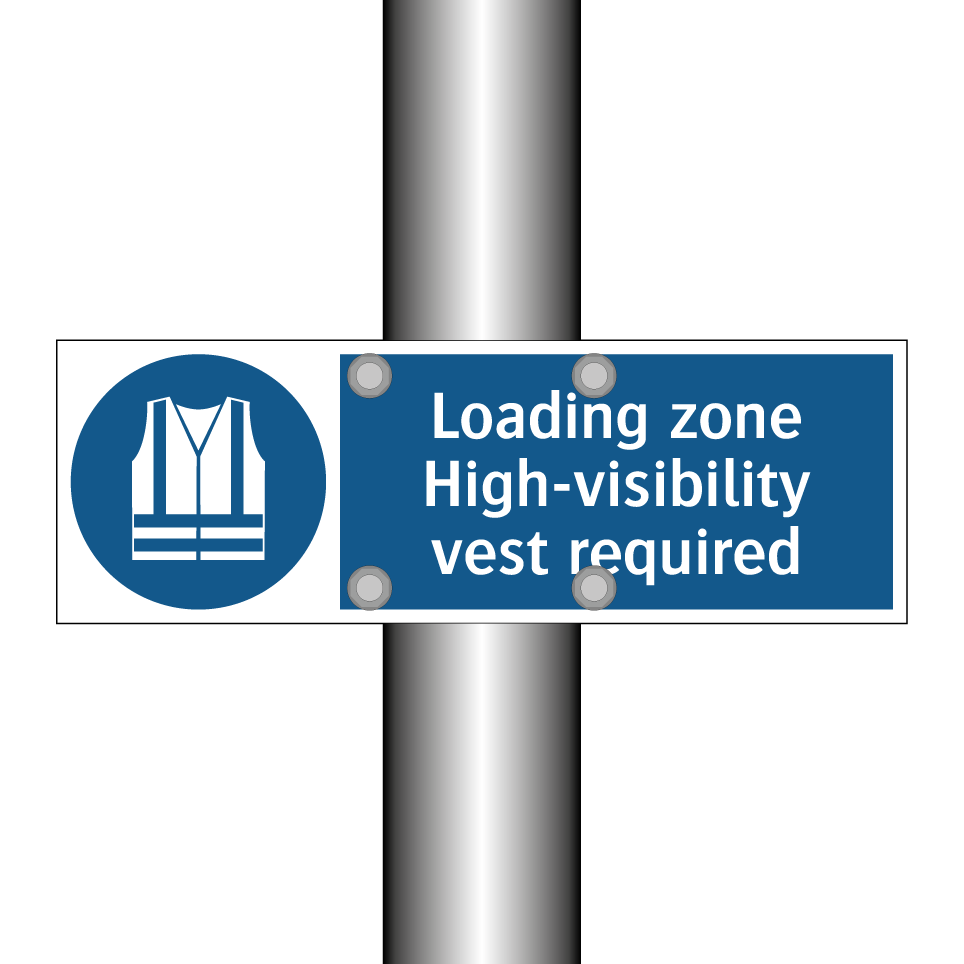 Loading zone High-visibility vest required