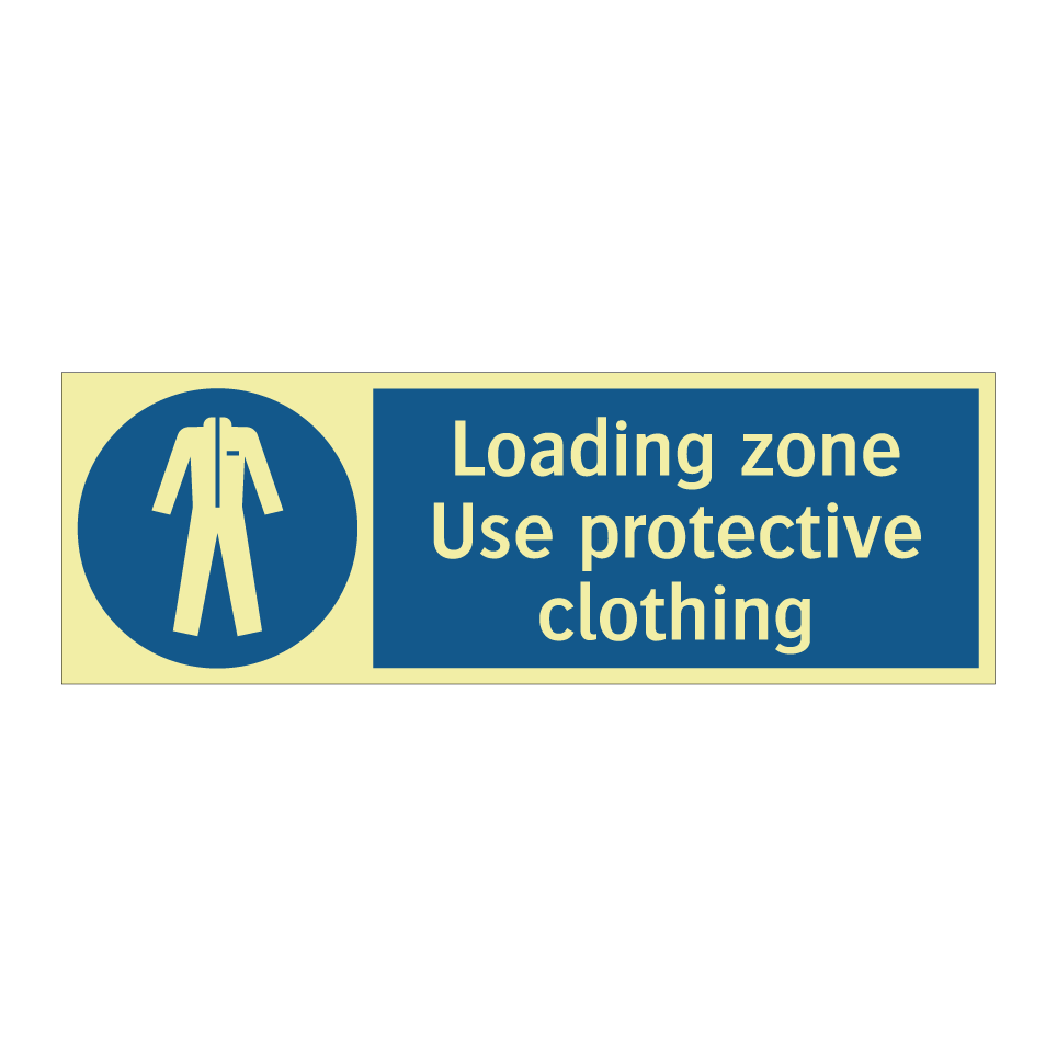 Loading zone Use protective clothing