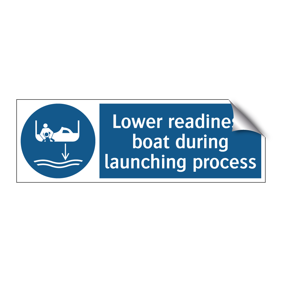 Lower readiness boat during launching process