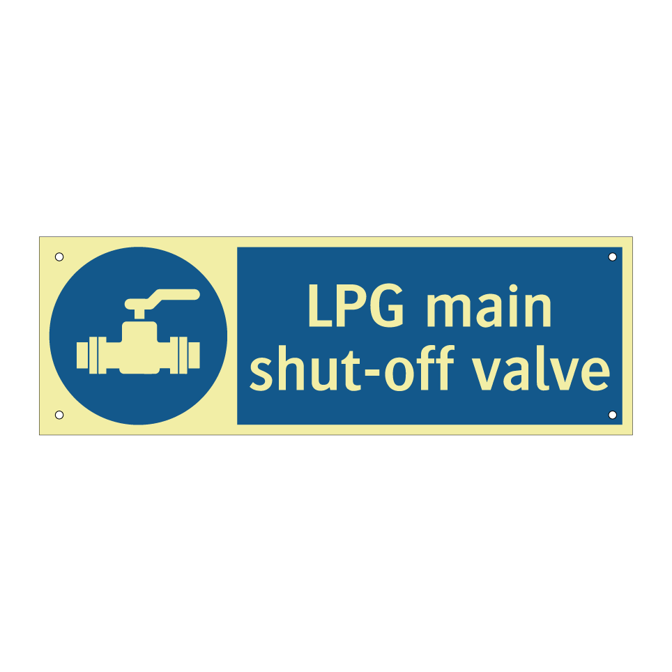 LPG main shut-off valve