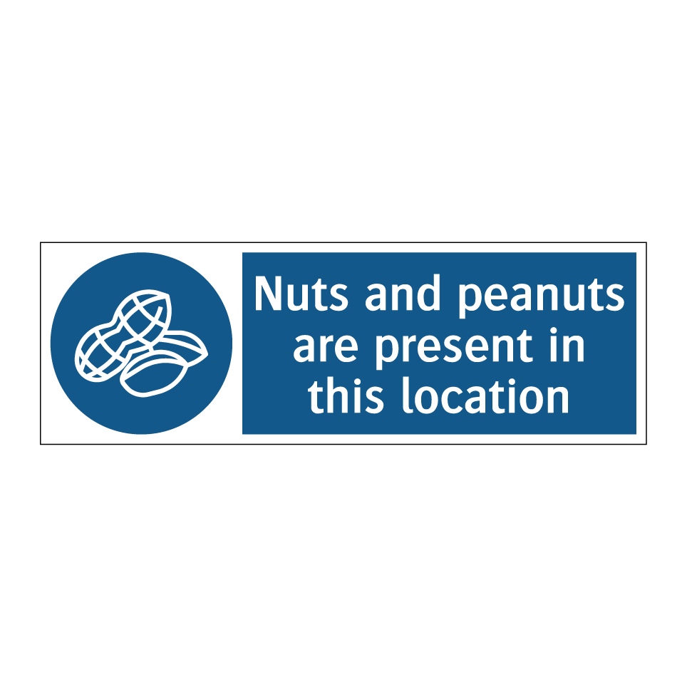 Nuts and peanuts are present in this location