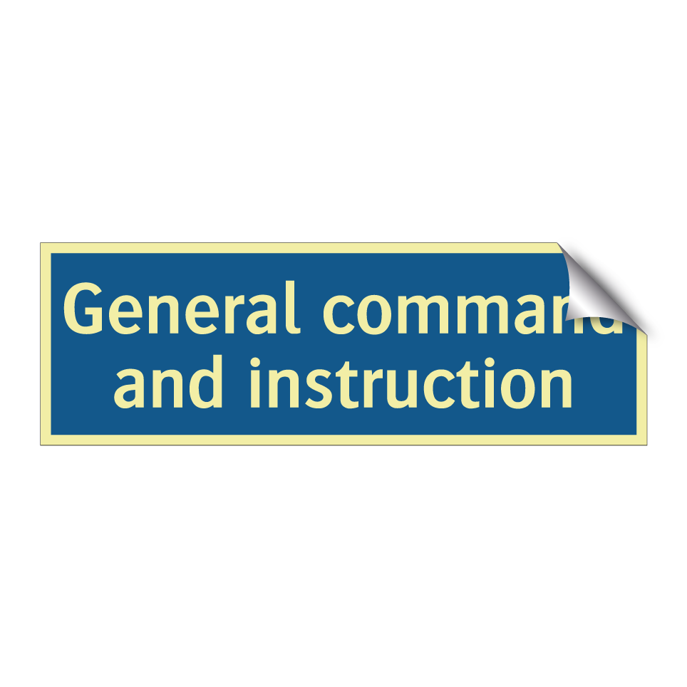 General command and instruction