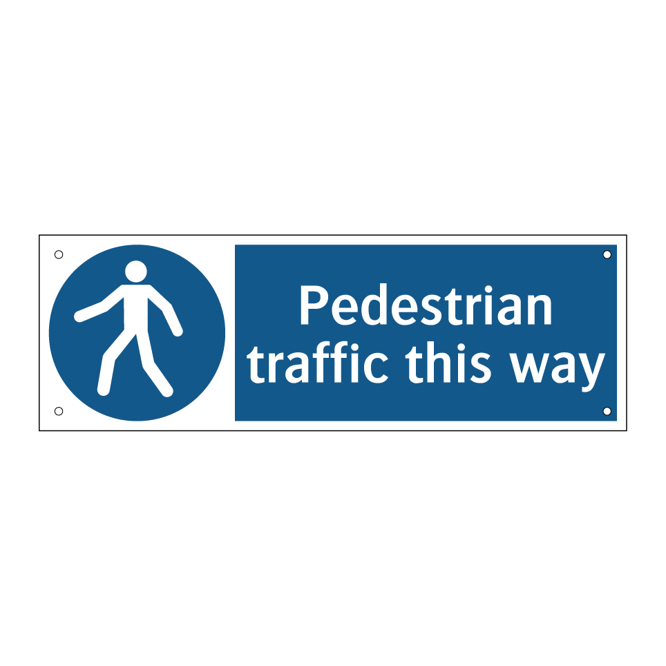 Pedestrian traffic this way