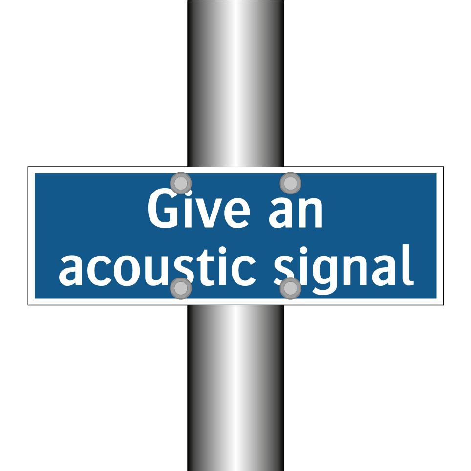 Give an acoustic signal