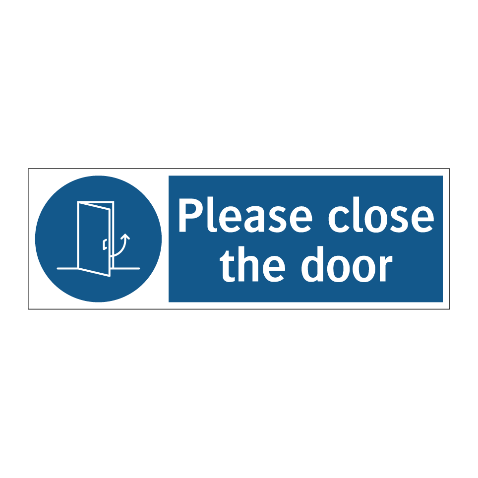 Please close the door