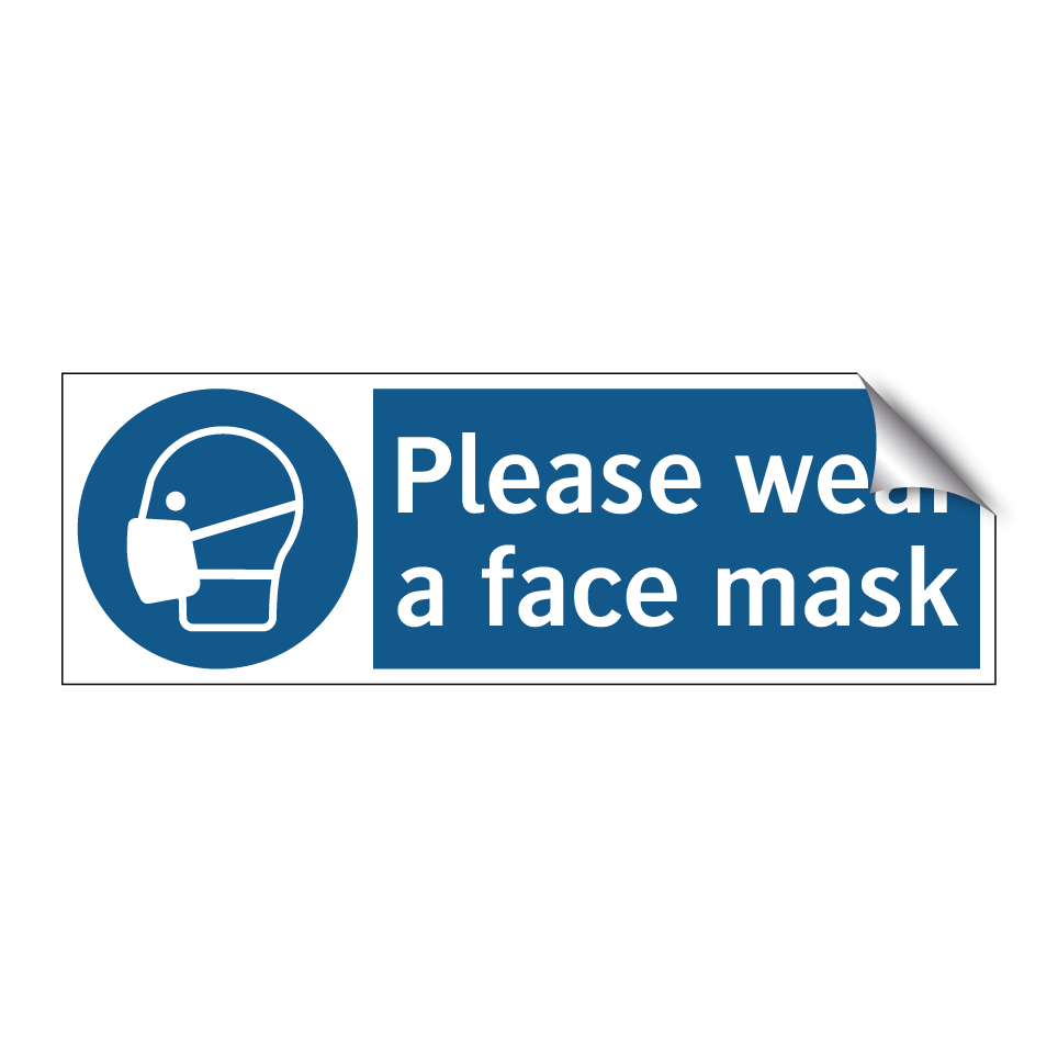 Please wear a face mask
