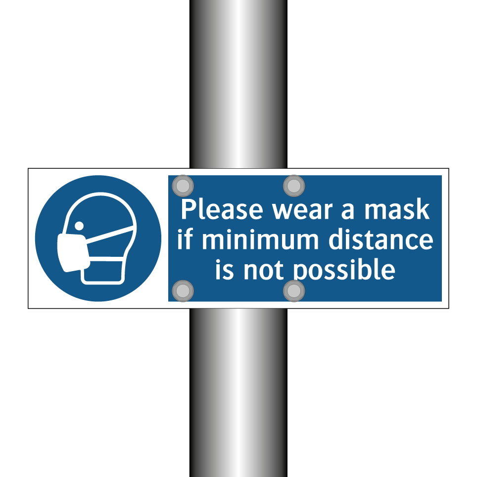 Please wear a mask if minimum distance is not possible